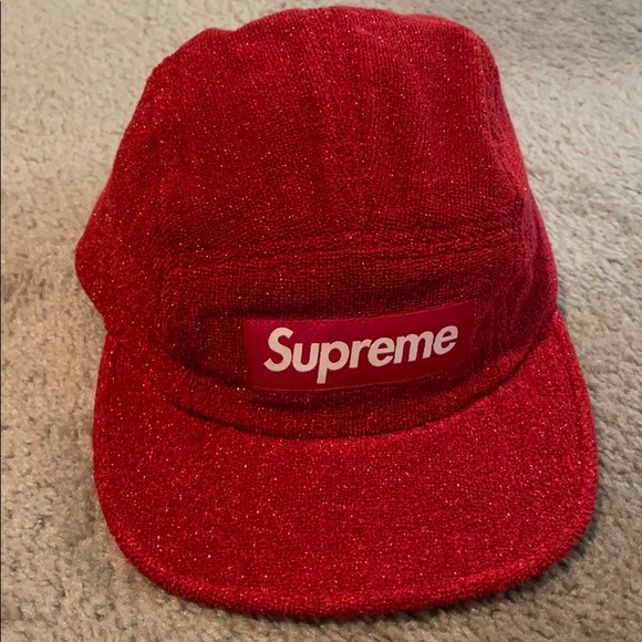 glitter terry camp cap